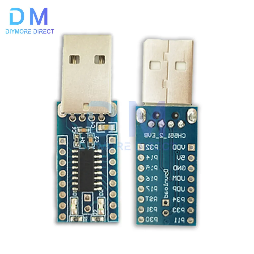 Placa de desarrollo CH551 CH552, placa central, comunicación USB, ordenador de un solo Chip 51 - imagen 3
