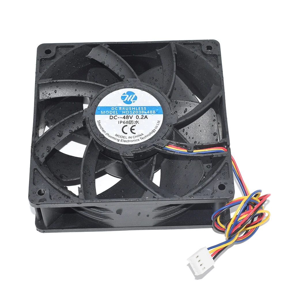 Nuevo 12cm 12038 DC12V DC24V DC48V 220V-240V IP68 humidificador ultrasónico Industrial impermeable refrigeración ventilador de doble rodamiento - imagen 5