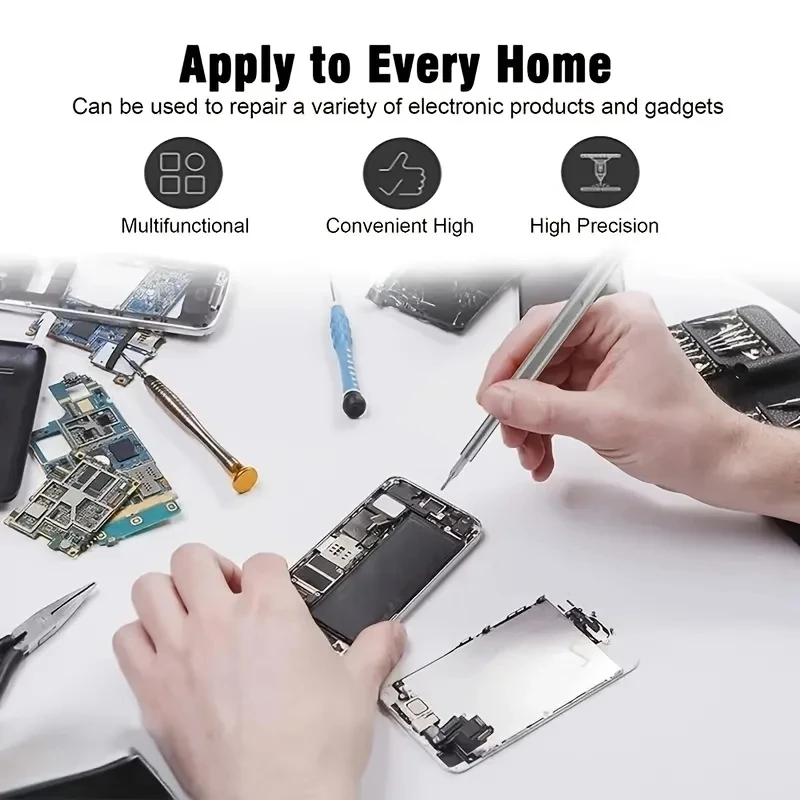 Juego de destornilladores de precisión magnéticos, 25 en 1 con mini juego de destornilladores de bolsillo de 24 piezas, juego de reparación pequeño para teléfono móvil/PC/Came - imagen 2