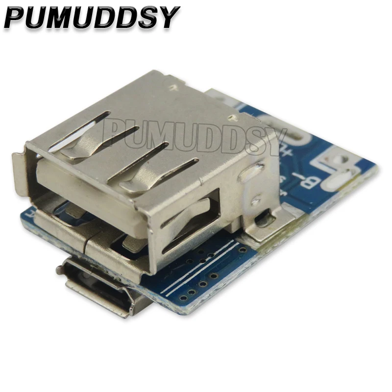 Cargador de batería de litio DIY 5V 1A 18650, placa de protección de aumento, módulo de refuerzo Micro USB 18650 li-po Li-ion para banco de energía - imagen 2