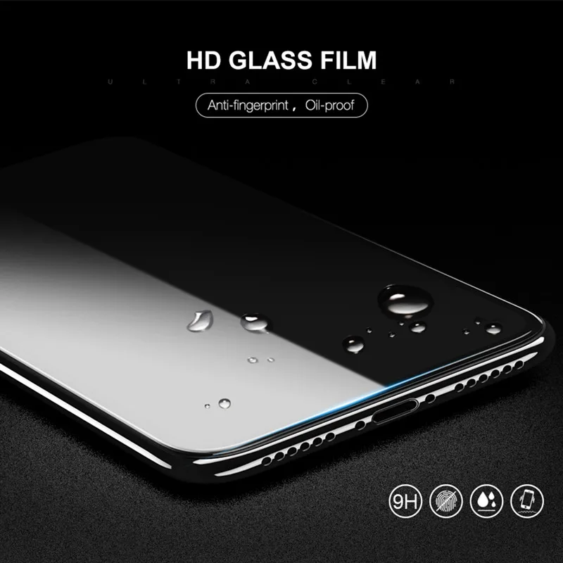 2Pcs de cristal para OPPO A91 Protector de pantalla completa pegamento cubierta de vidrio templado para OPPO A91 HD de vidrio protectora del teléfono película 91 6,4" - imagen 3