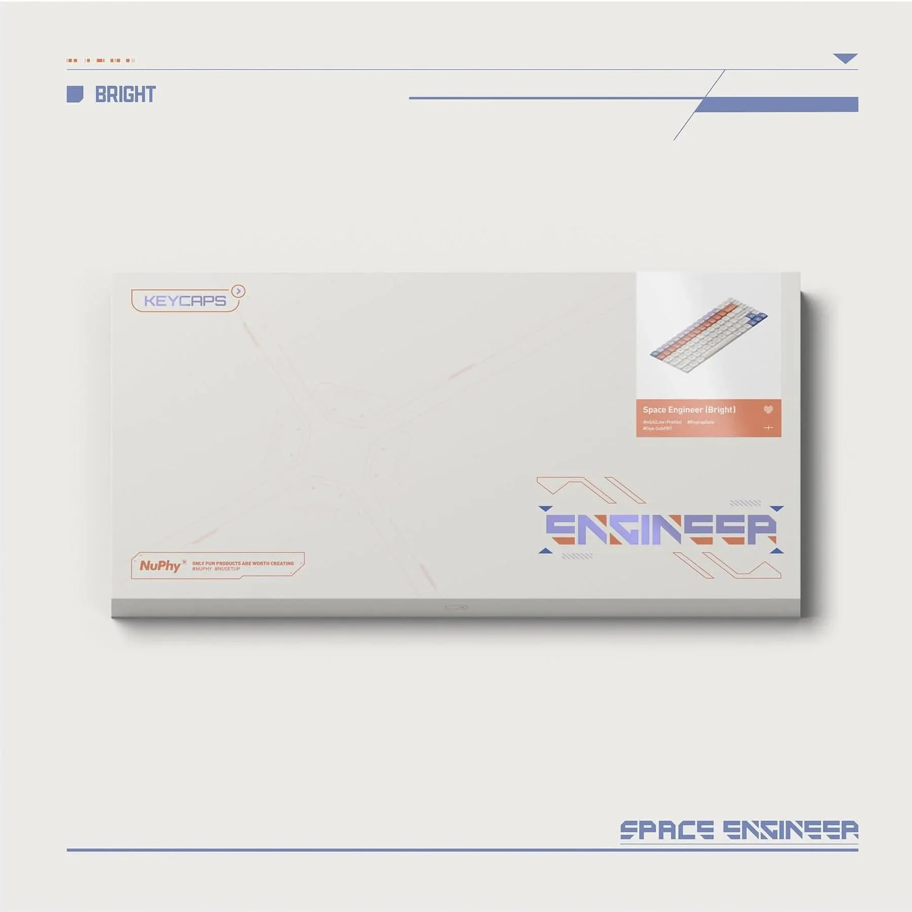 NuPhy Space Engineer nSA Dye-sub PBT Keycaps - imagen 3