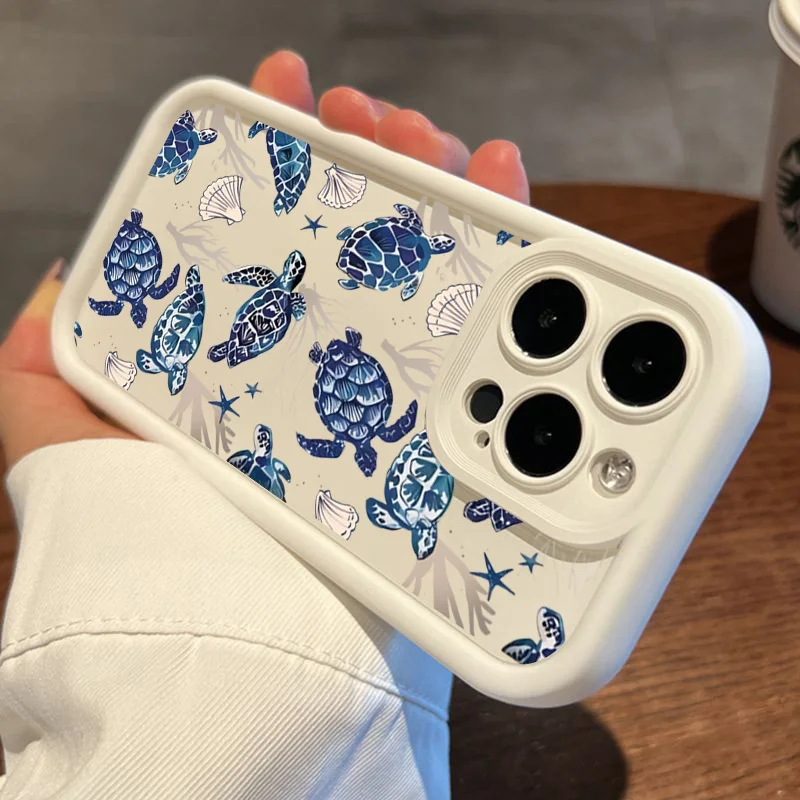 Funda de teléfono con pintura colorida de tortuga a la moda para Xiaomi Redmi Note 14 13 Pro Plus 12 11Pro 5G 11S 10 10S 12S 12C 13C 14C 4G - imagen 3