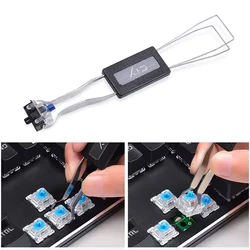 Extractor teclas 2 en 1 acero inoxidable para teclado mecánico