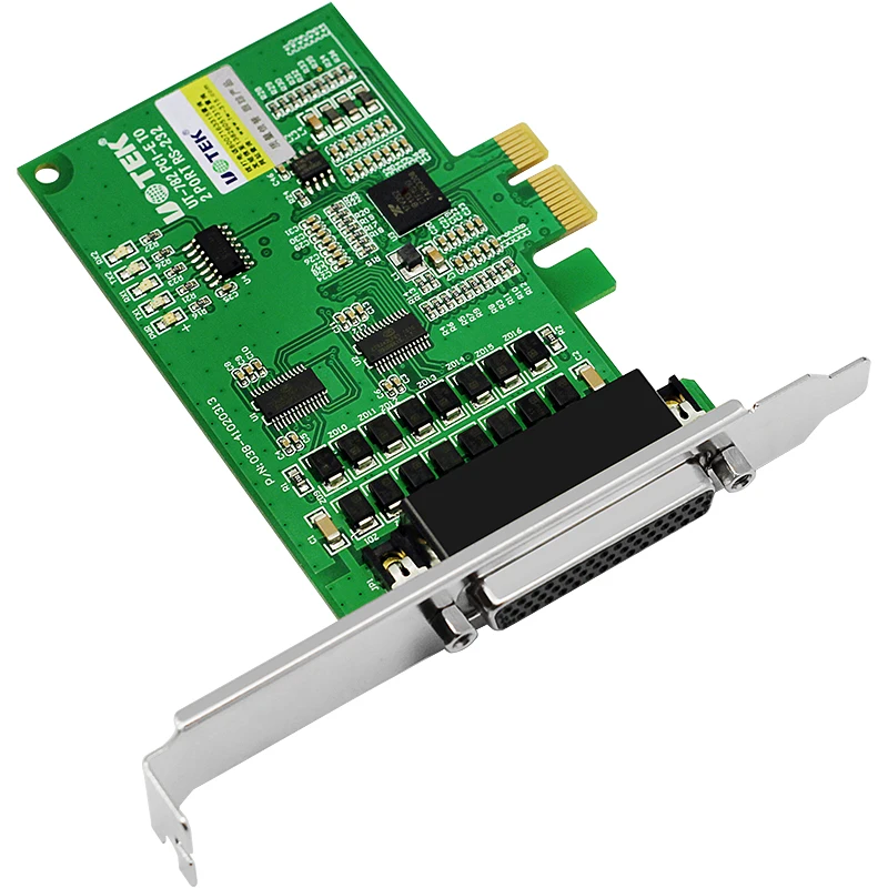 Tarjeta serie UOTEK PCI-E a RS-232 de grado Industrial PCIE a RS232 convertidor DR44 de alta velocidad de 2 puertos conector DB9 adaptador de UT-782 - imagen 3