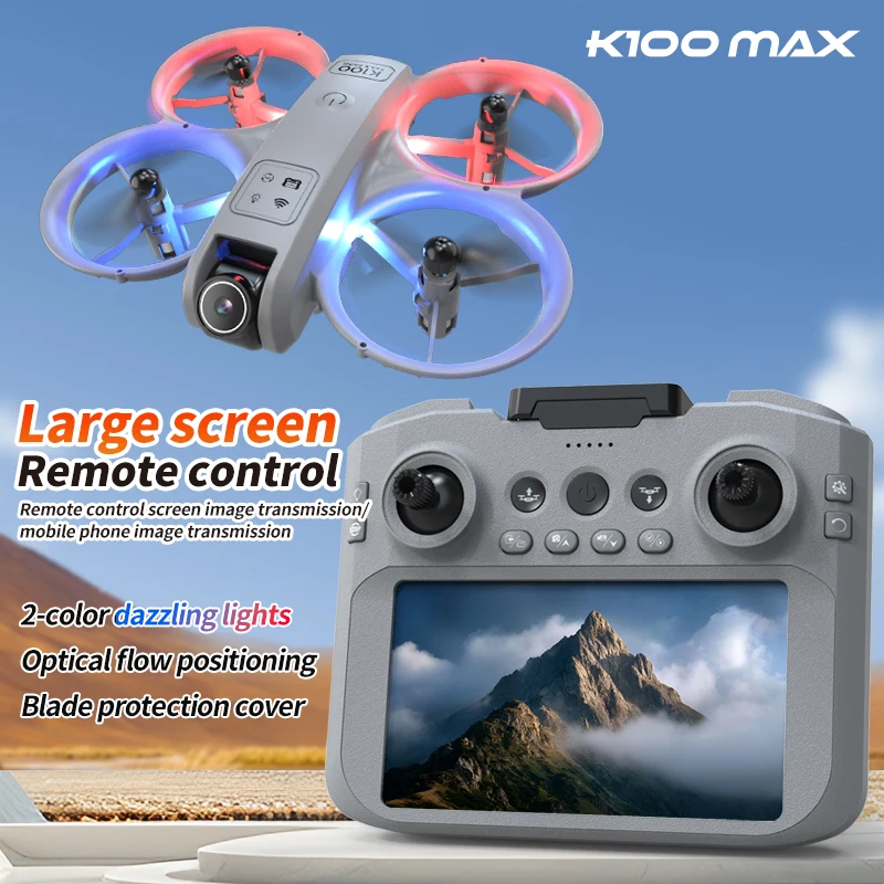 K100 Max Drone 8K Cámara Dual 5G WIFI GPS Motor sin escobillas FPV flujo óptico evitación de obstáculos 3 baterías RC Quadcopter aéreo - imagen 3