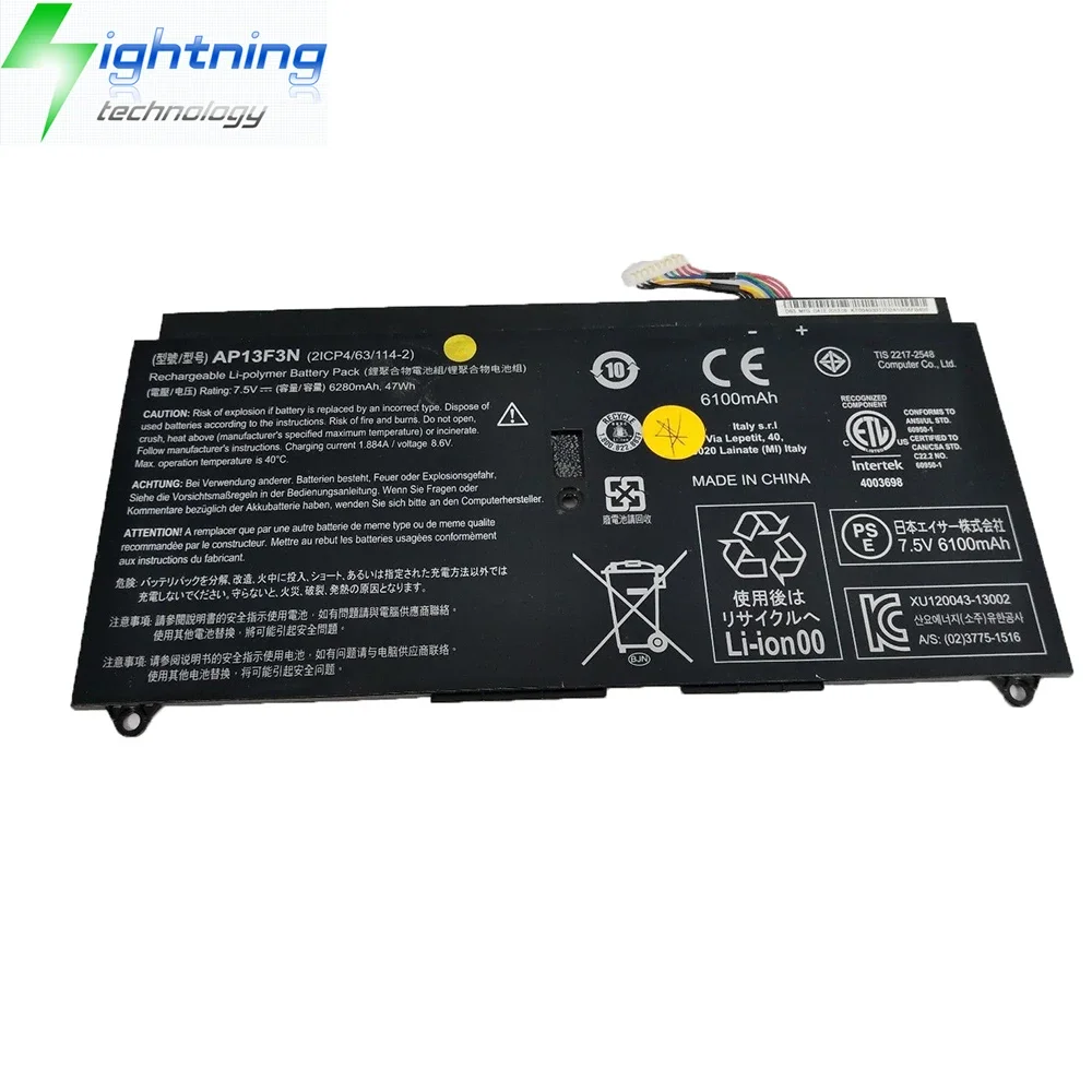 Nueva batería Original para ordenador portátil AP13F3N 7,5 V 47Wh para Acer Aspire S7 S7-392-9460 S7-392-9890 S7-392-683 etc. - imagen 4