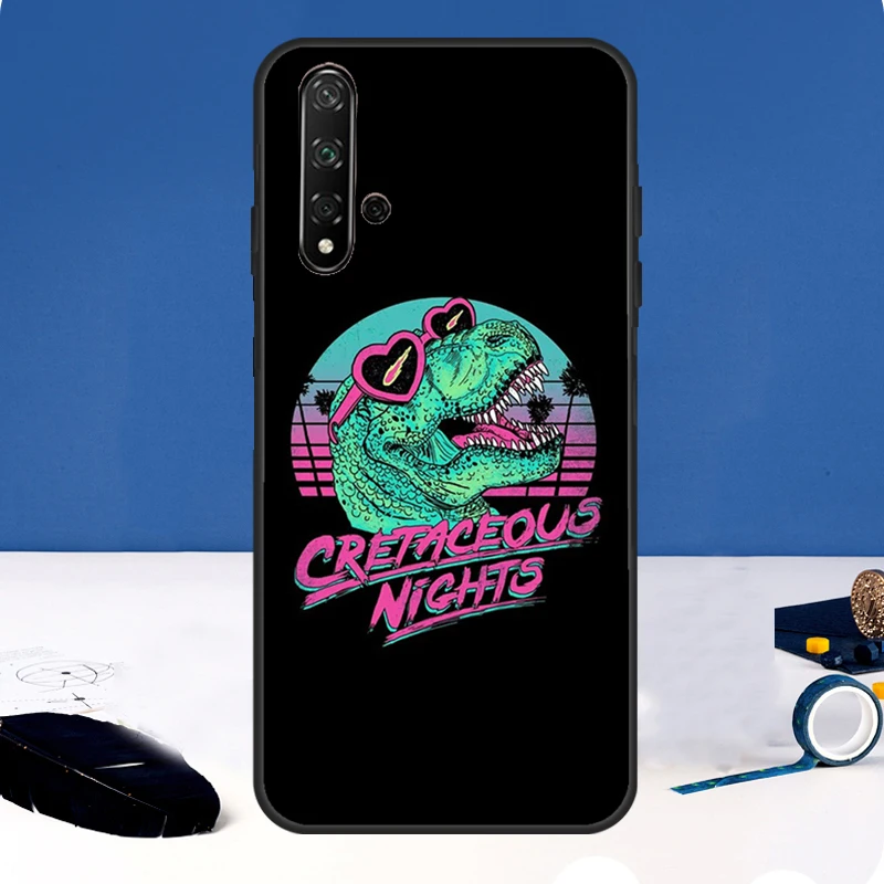 Linda funda de dinosaurio Dino para Huawei Nova, Y90, Y91, Y60, Y61, Y70, 10, 9, SE, 11 Pro, 5T, 11i, 8i, 3i, P20, P40, P30 Lite - imagen 3
