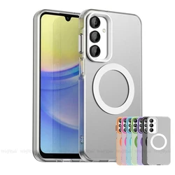 Funda Samsung Galaxy M55 Transparente Magnética Carga Inalámbrica