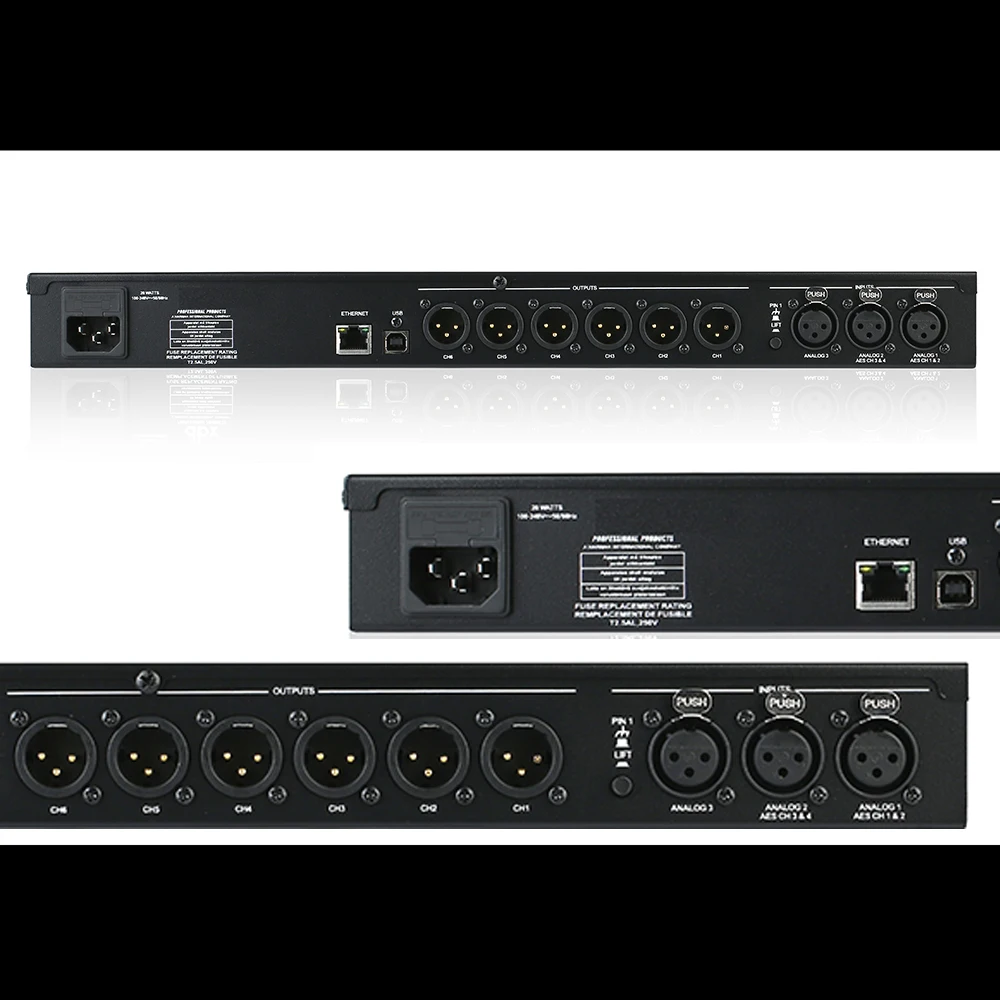 VENU360 Procesador de audio Stage Pro de 3 entradas y 6 salidas Software original Rack de controlador de audio Sistema completo de gestión de altavoces - imagen 4