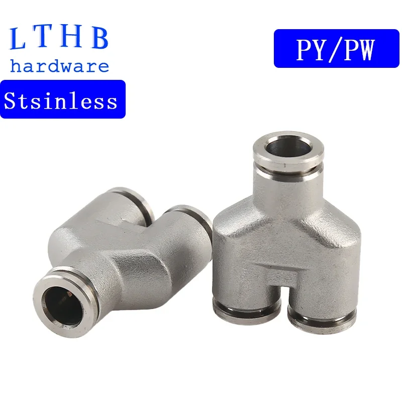 Conectores de acero inoxidable 304, accesorios para mangueras neumáticas, tubo de aire de 4mm, 6mm, 8mm, 10mm, 12mm, accesorios de acoplamiento de liberación rápida - imagen 2