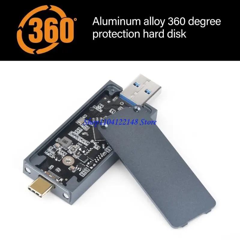 P9FA M.2 2230 NVME Disco Solid Disk Recinto Caso enfriamiento aluminio Función magnética 10 Gbps - imagen 5