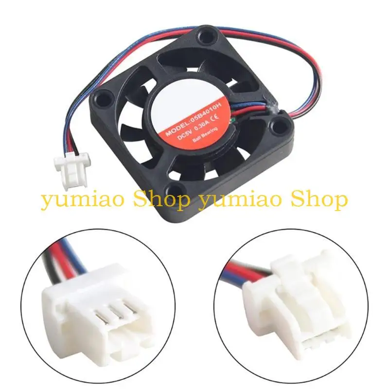 587b Part Piel impresión Ventilador reemplazo reemplazo reemplazo 40x40x10 mm 5v 3 alambre Printer extrusor - imagen 5