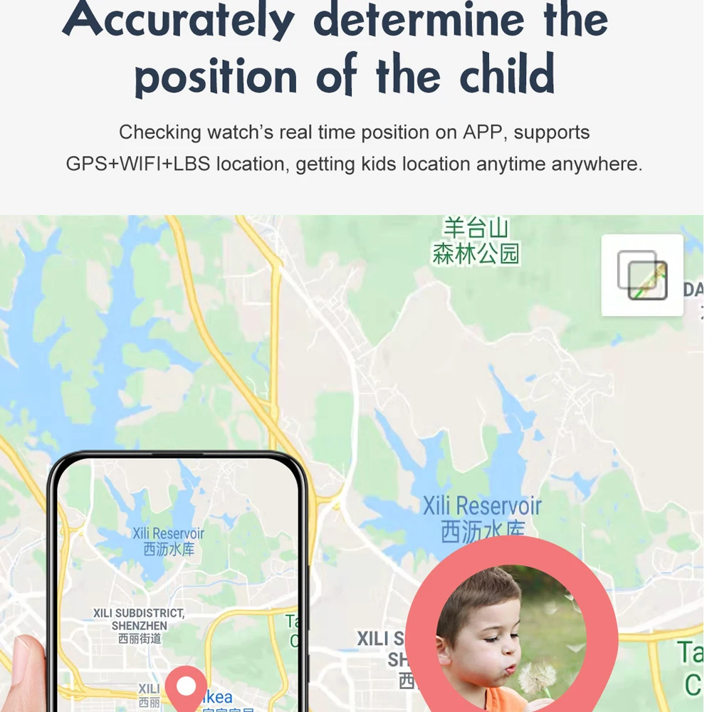 Reloj inteligente 4G para niños, GPS LBS, rastreador WiFi, cámara, podómetro, llamada telefónica SOS, videollamada, reloj inteligente para niños y niñas - imagen 3