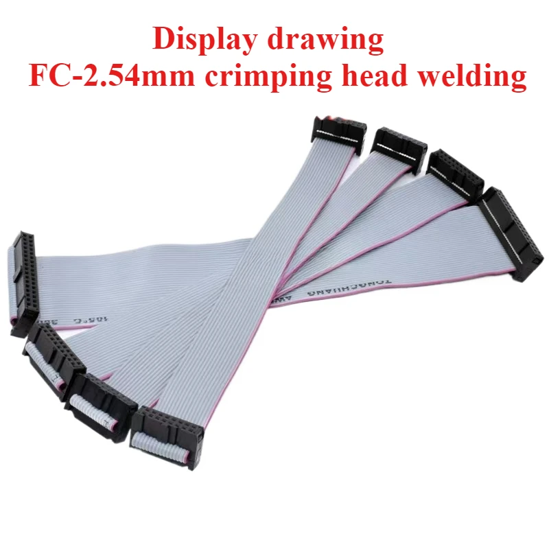 5 uds paso FC-2.54mm hembra conector de enchufe IDC Cable de cinta DC3 cabezal macho enchufe 6P/8/10/12/14/16/18/20/24/26/30/34/40-64Pin - imagen 2