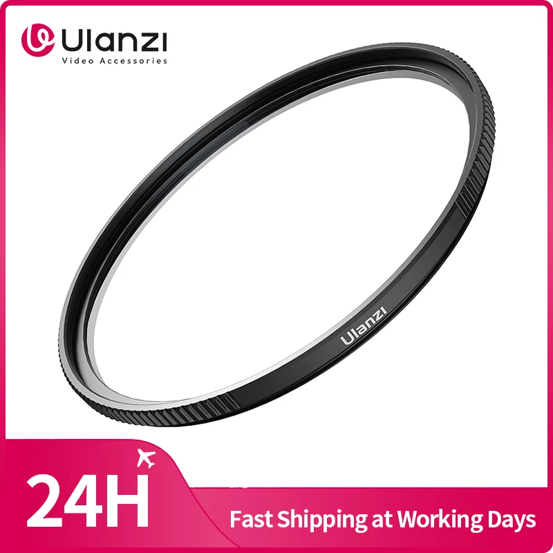 Ulanzi-filtro UV de protección UV01, filtros de lente de cámara inastillables, borde de aluminio ultrafino de 5,5mm - imagen 2