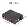 1 SFP to 2 RJ45