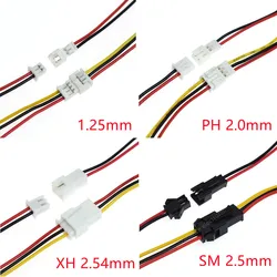 Conector JST PH 2.54mm Macho Hembra – Cable 2 a 6 Pines