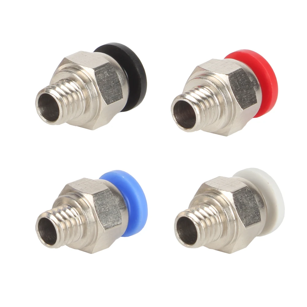 XCR3D piezas de impresora 3D PC4-01 accesorios neumáticos rectos adaptador de alimentación V6 4*2 tubo de PTFE de alimentación para Hotend E3D 1,75mm - imagen 4