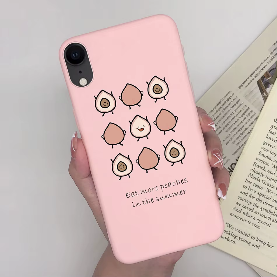 Para iPhone X XR XS Max funda iPhoneX dibujos animados TPU silicona bonita flor lindo gato negro funda de teléfono para iPhone X Xr Xs contraportada - imagen 5