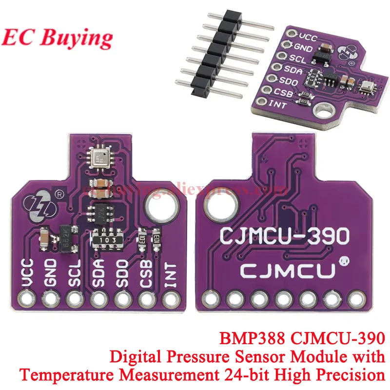 10 uds/1 unidad BMP388 CJMCU-388 Módulo Sensor de presión atmosférica temperatura Digital para placa electrónica Arduino IIC I2C SPI 24 bits - imagen 3