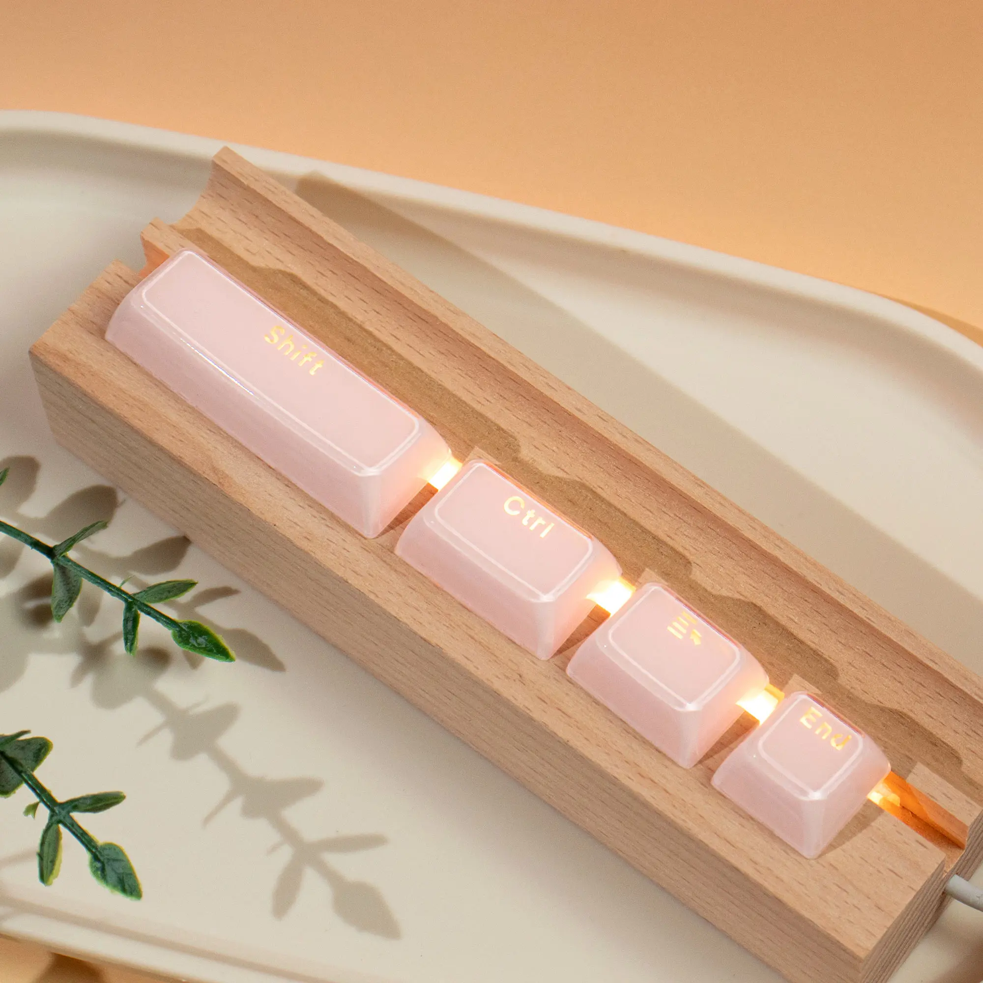 ASA-teclas de PC de cristal de gelatina rosa, 136 teclas, translúcidas, transparentes, retroiluminadas RGB, ABS, para interruptores MX, Teclado mecánico - imagen 4