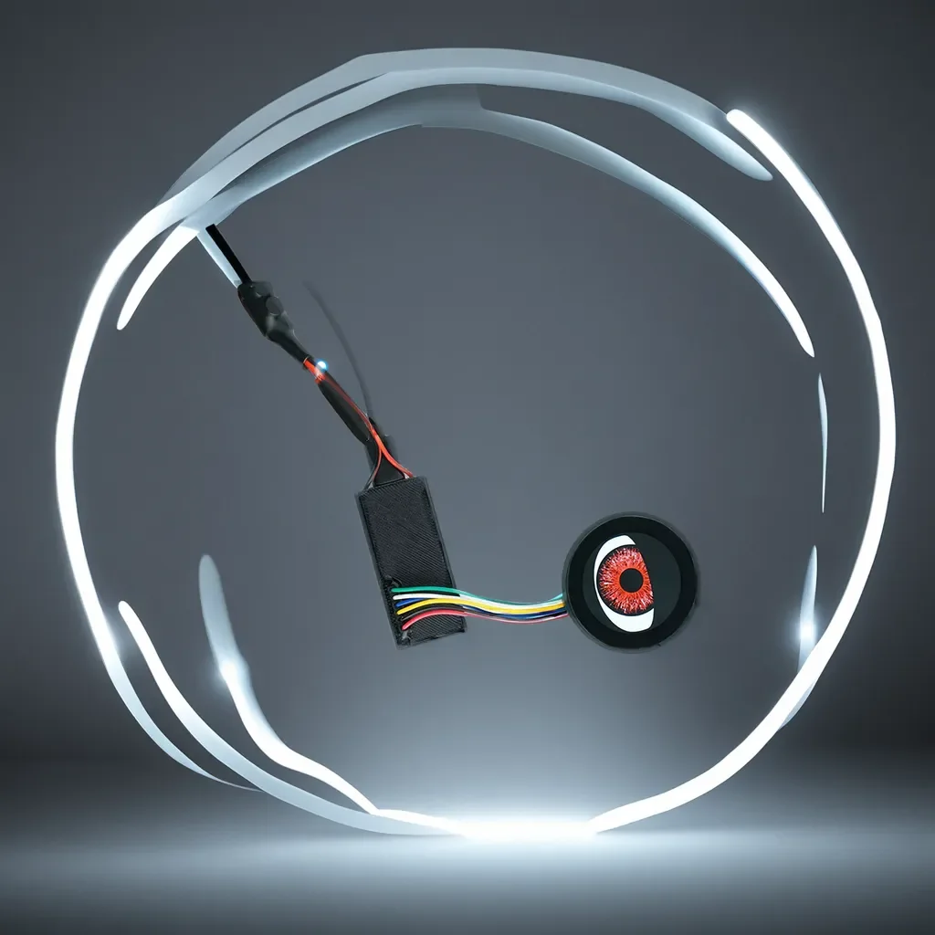 8 modelos de decoración fresca, faros de Motor LED dinámicos, Ojo del Diablo, conjunto de faros de luz LED para coche, Motor de luz de ojo de águila modificado - imagen 5