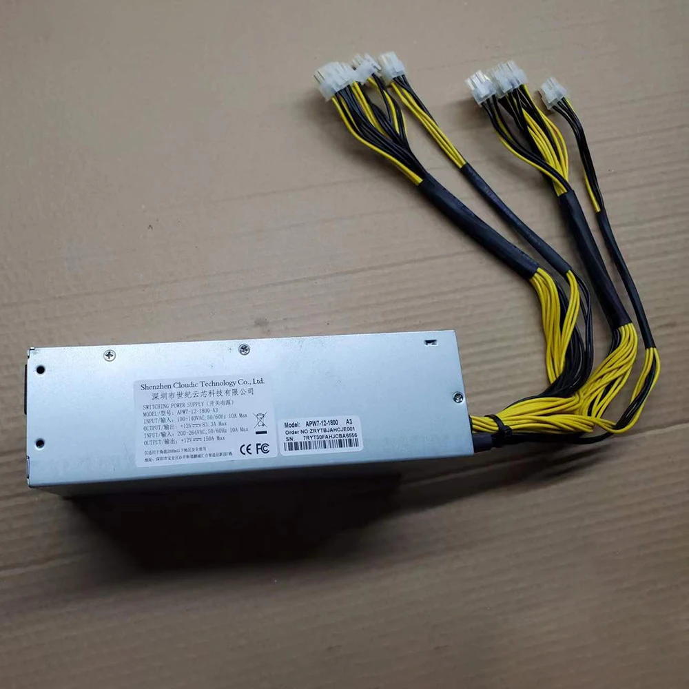 Para fuente de alimentación de minería para APW7-12-1800 1800W APW7 + S9 L3 + 852 10*6P 7. a generación Módulo completo 100% prueba antes del envío caliente - imagen 2