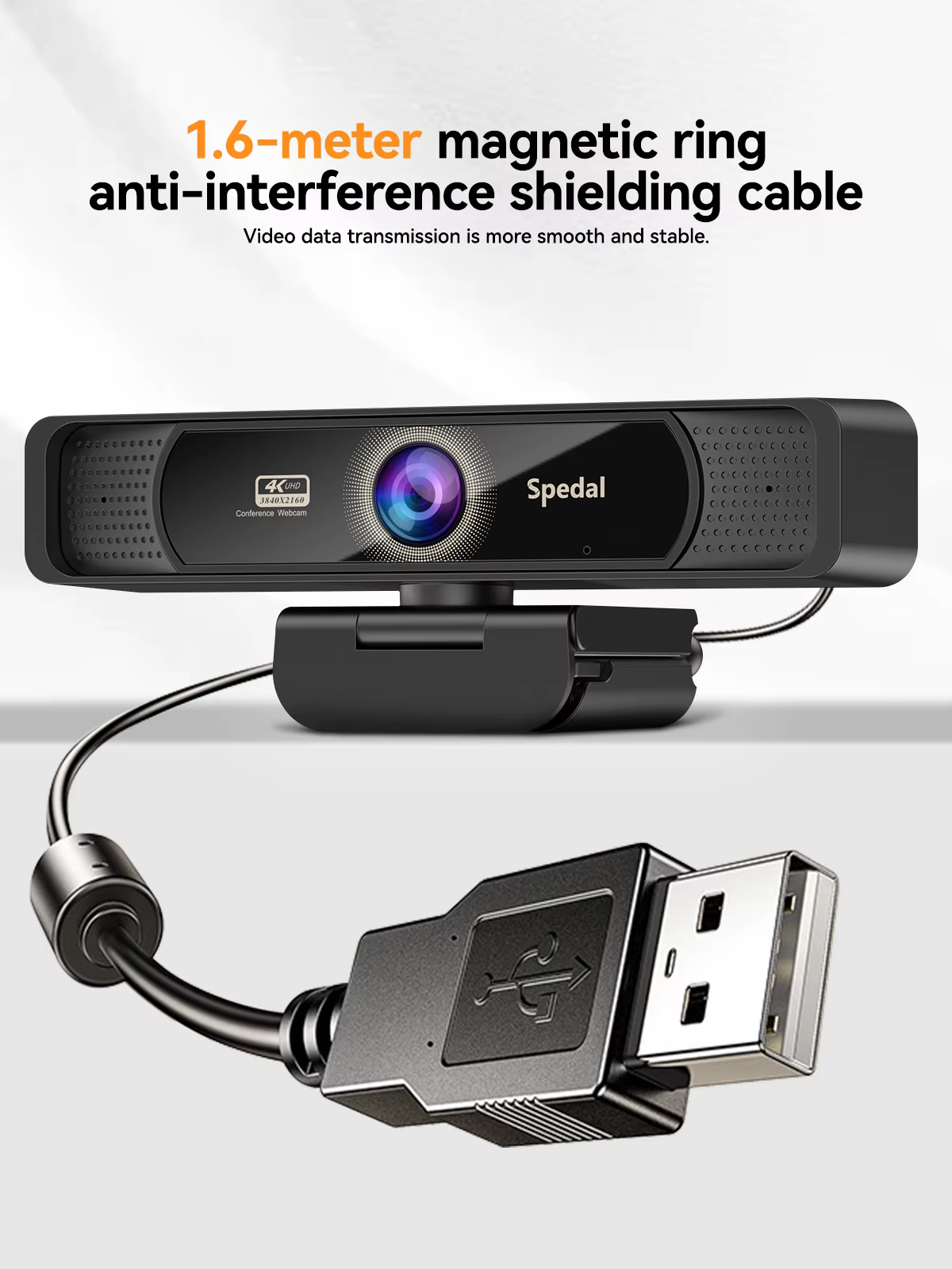 Spedal 931 Webcam 4K 30fps Gran Angular Micrófono Control Remoto - imagen 5