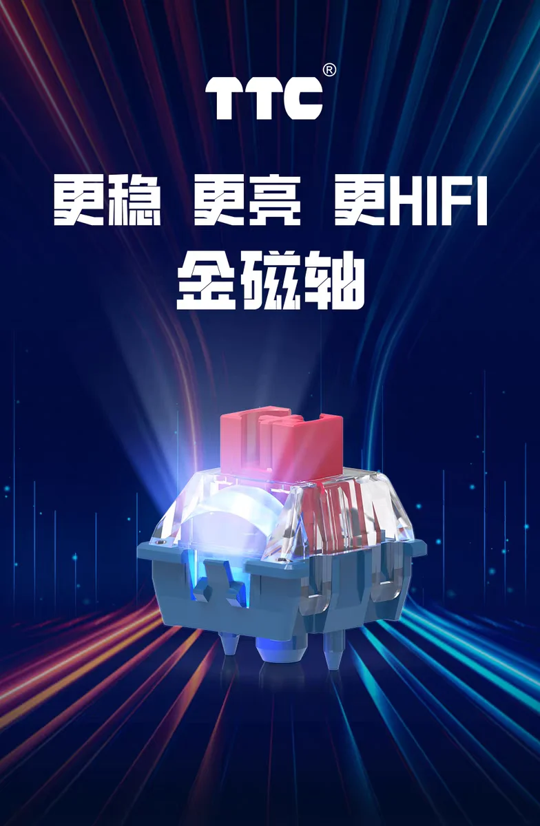 Interruptor magnético TTC, imán de lugar lateral, estructura integrada tipo carril de alta velocidad, adecuada para teclado de interruptor magnético ROG HFK - imagen 2