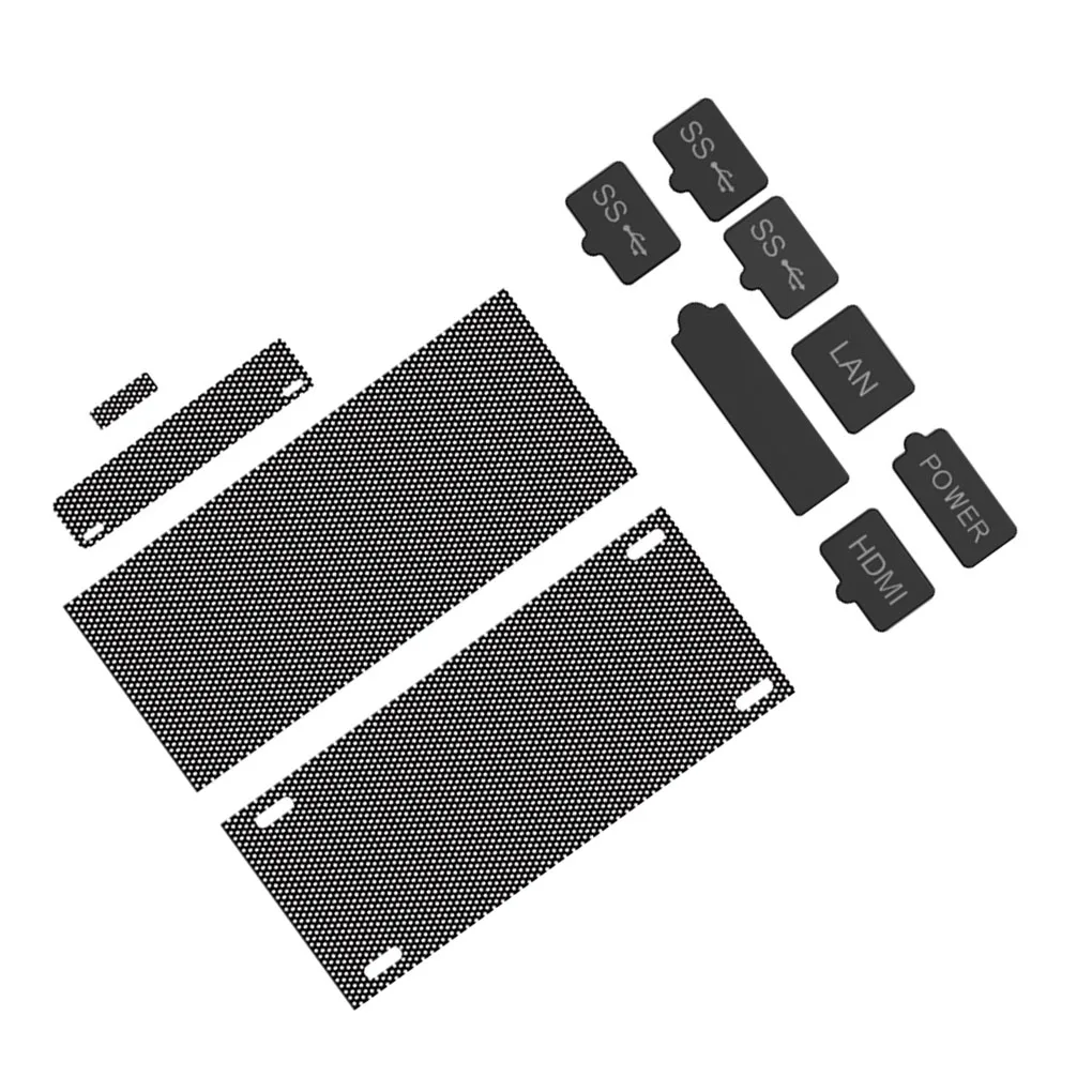 Juego de tapones de silicona a prueba de polvo para consola, caja principal, topes de gato