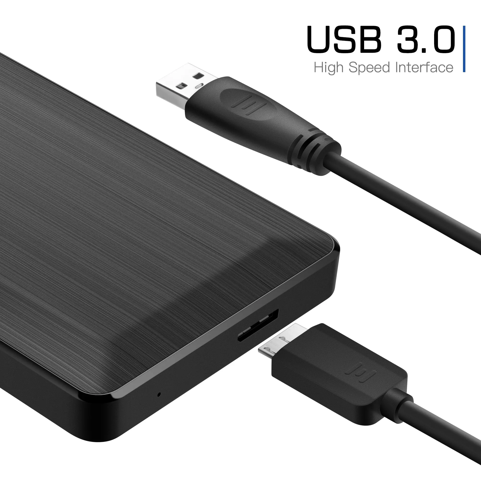 UnionSine HDD Disco duro externo portátil de 2,5 pulgadas 250GB 320GB 500GB 1TB Almacenamiento USB3.0 Compatible con PC Mac Desktop MacBook - imagen 4