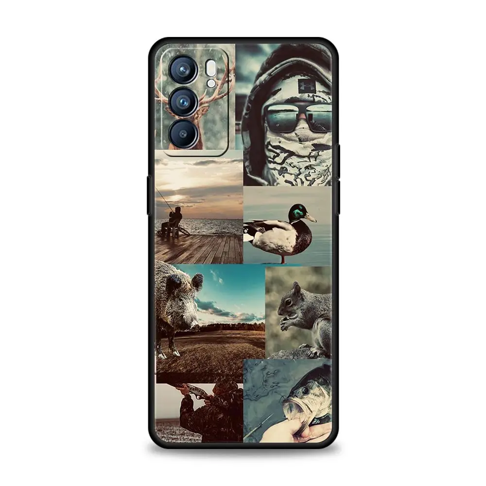 Funda de teléfono de caza de pato para Oppo Reno14 Reno13 Reno12 11 F 10 Find X5 X9 Pro A54 5G A53 A52 A9 A16 A74 A78 4G A79 A80 A98 - imagen 2