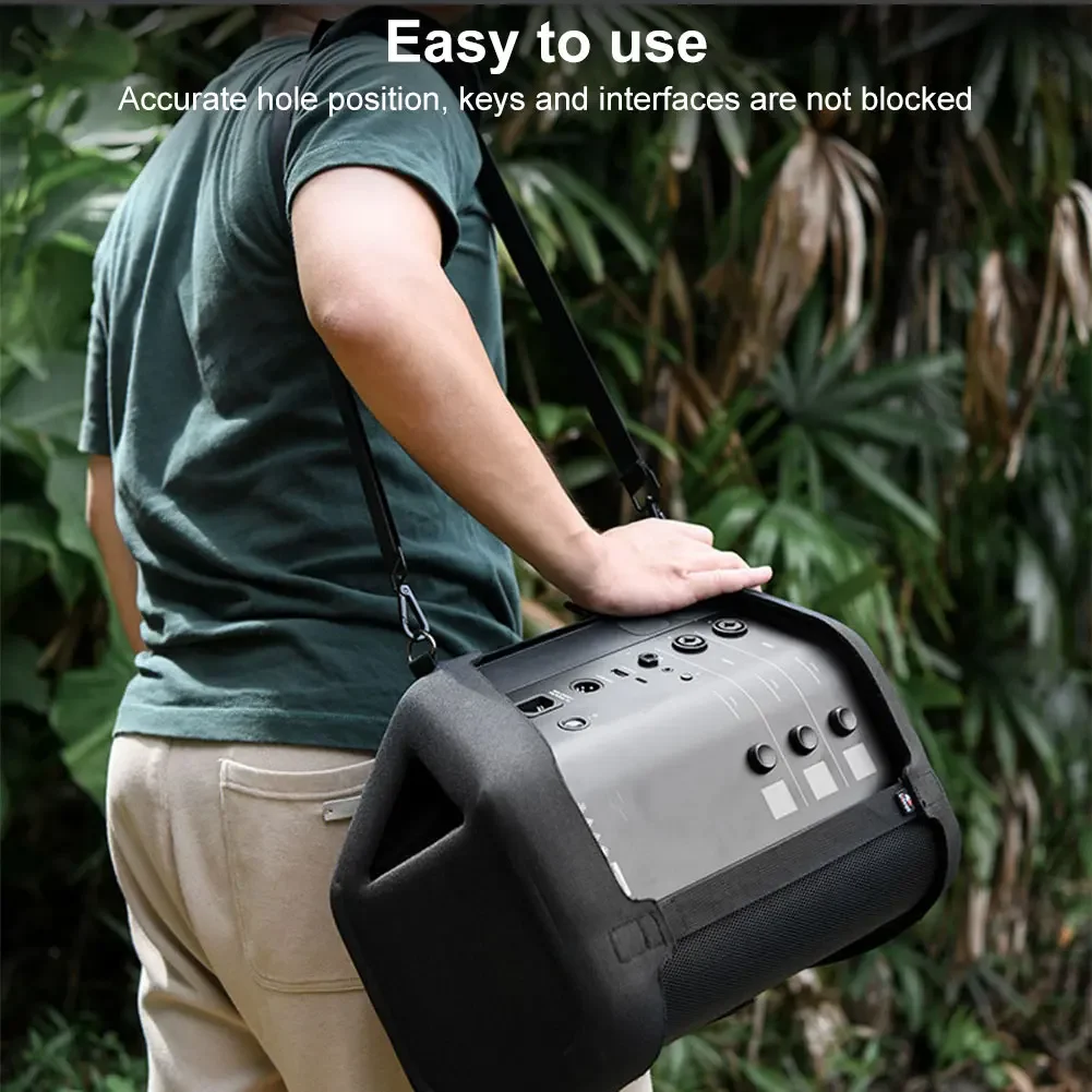 Estuche de transporte, funda de altavoz EVA con correa para el hombro, funda de altavoz a prueba de polvo para altavoz BT portátil Bose S1 PRO + - imagen 4