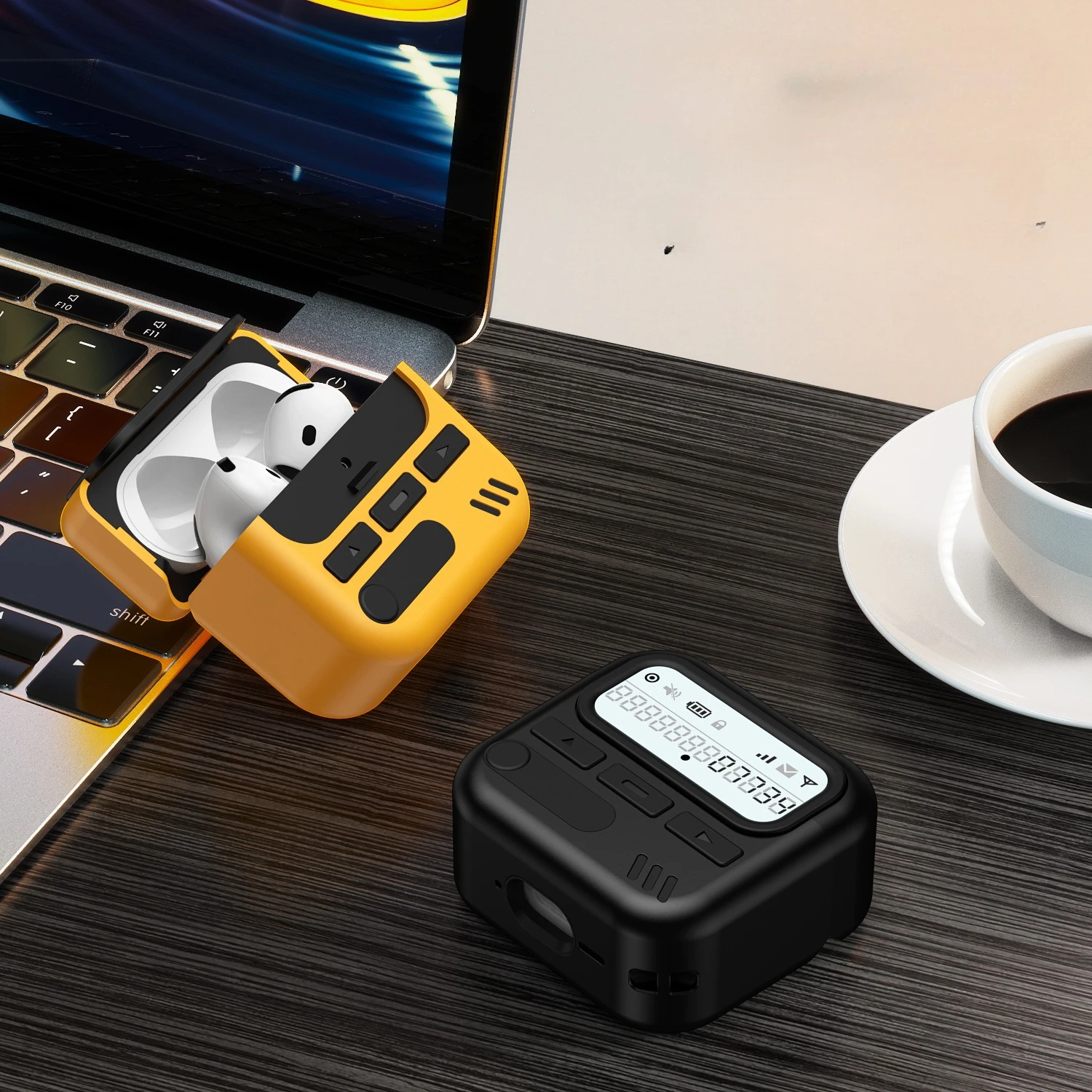 Diseño de máquina de llamadas para Apple Airpods 4th USB-C air pods cubierta de silicona fundas protectoras anticaídas para Airpods Pro 2 cubierta ﻿ - imagen 2