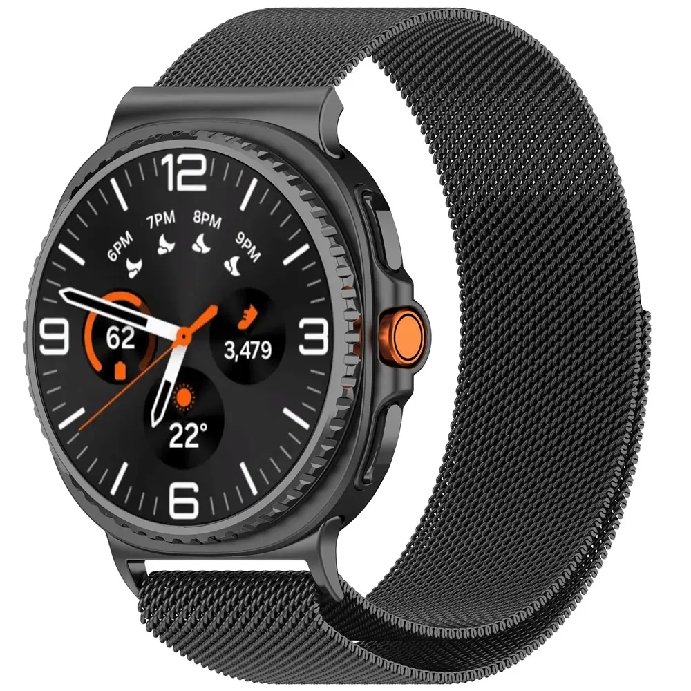 Correa de reloj milanesa de Metal para Samsung Galaxy Watch8 40 44mm 8 pulsera clásica de correa magnética de acero inoxidable - imagen 2