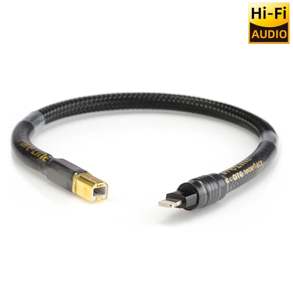 MOGAMI 2534 cable usb dac Lightning a tipo b cable estéreo de alta fidelidad Cable de audio digital de datos para móvil iphone13 dac [pureline] - imagen 3