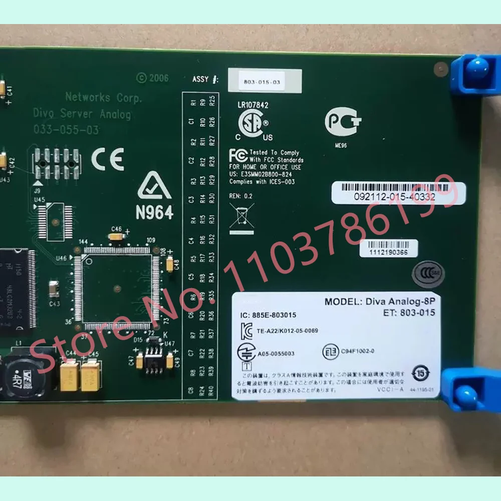   Tarjeta de Voz Servidor Diva Analógico-8P 803-015