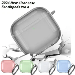 Funda Transparente AirPods 4 Premium con Mosquetón Antigolpes
