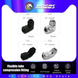 Racor Angular 45° G1/4 Macho para Manguera Flexible 3/8 Pulgadas
