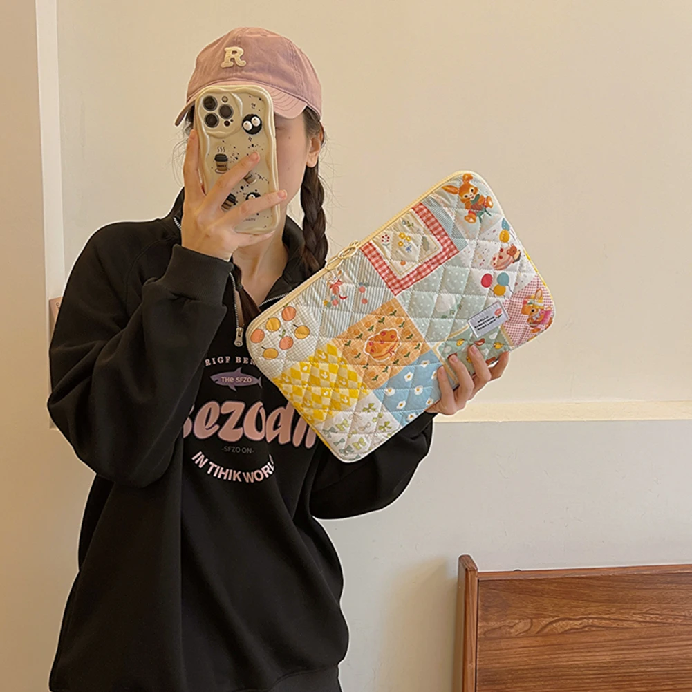 Funda protectora con patrón de flores para ordenador portátil, bolsa a prueba de golpes para MacBook Air Ipad, 11/13/15 pulgadas - imagen 5