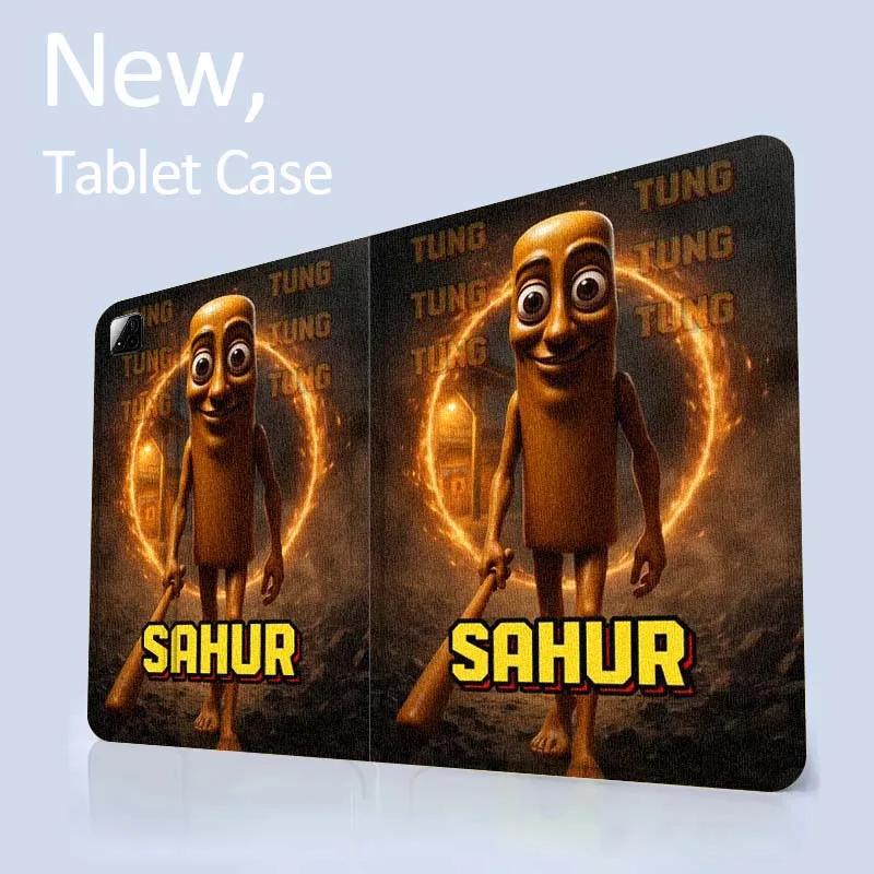 TungTungSahur brainrot para Xiaomi Redmi Mi Pad 2 4 5 6 6s 7 8 11 12,5 12,4 11,2 8,7 SE Pro Plus Max funda para tableta - imagen 5