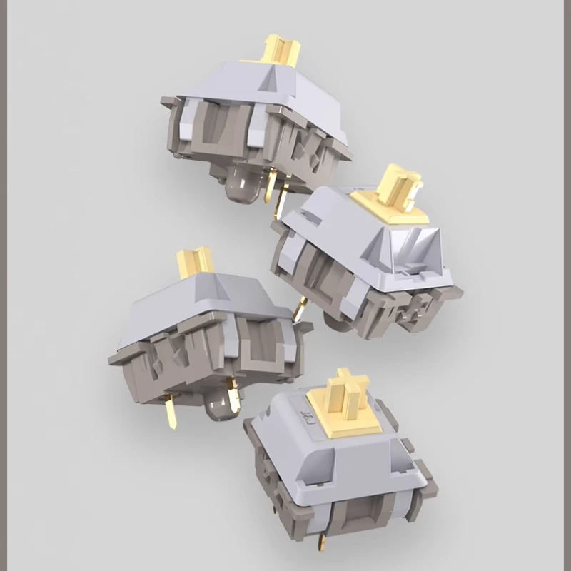 Interruptor de teclado personalizado James Donkey, disparador de luz intercambiable en caliente, 35g, eje lineal silencioso, interruptor de teclado mecánico de 3 pines - imagen 3