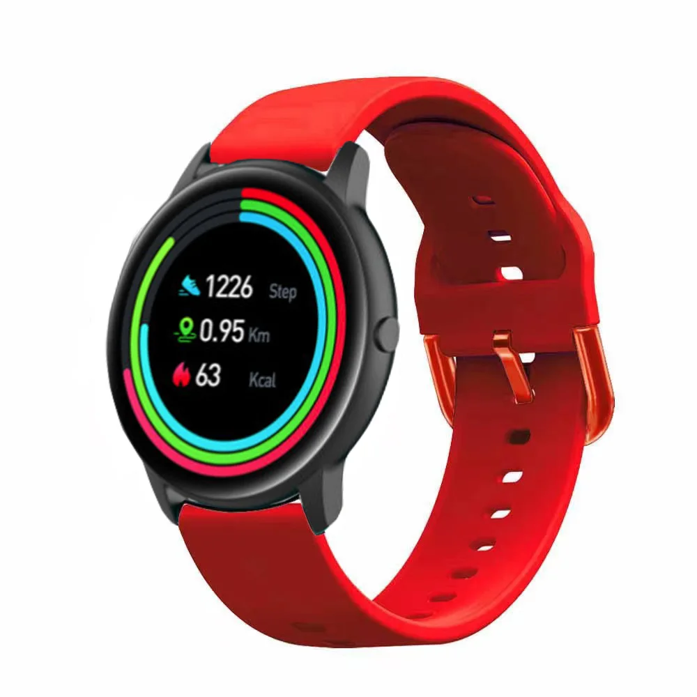 Correa deportiva de silicona para reloj inteligente, pulsera de 22mm para IMILAB KW66/W12, YAMAY SW022/Realme, 2, 3 S - imagen 2