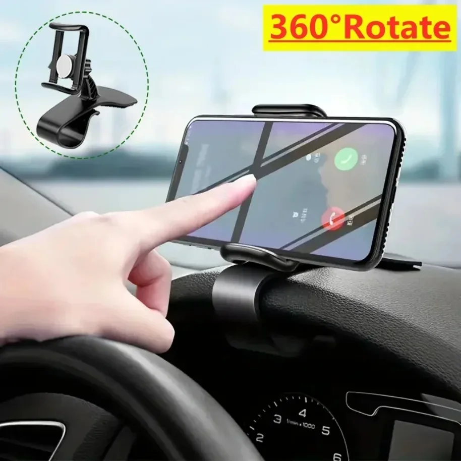 Soporte para teléfono de coche, soporte Universal para salpicadero de coche, soporte con Clip para GPS, soporte para teléfono móvil para coche, para iPhone, Xiaomi y Samsung - imagen 2