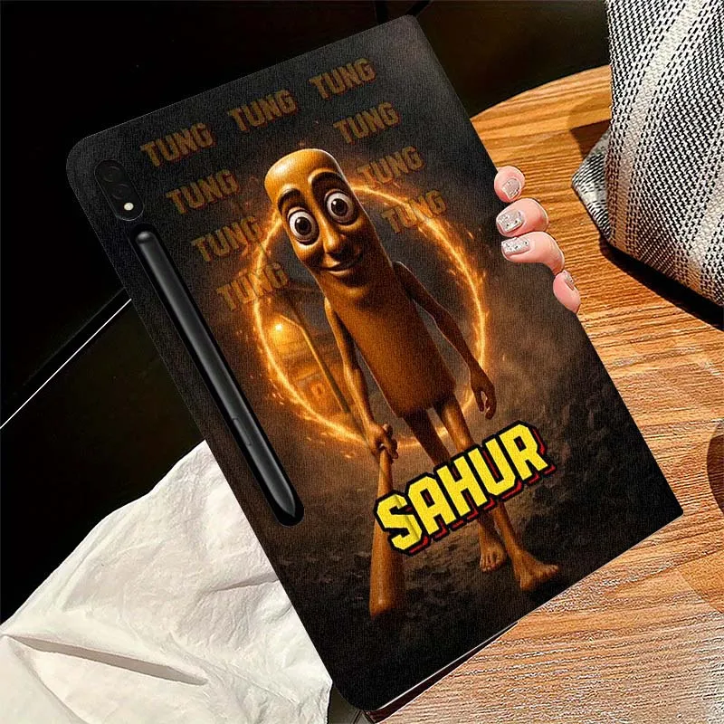 Art Tung Tung Sahur para Samsung Galaxy Tab S11 S10 S9 S8 S7 S6 A10.1 A9 A8 A7 10,1 Lite FE Plus pulgadas funda para tableta - imagen 4