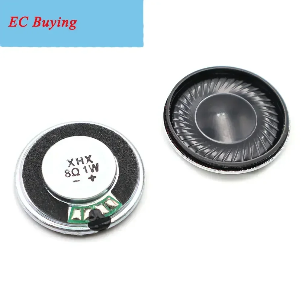 2 uds 28MM 8Ohm 1W caja de hierro altavoz magnético interno ultrafino 28*5,5 MM diámetro 28 MM 8 Ohm 1 vatio altavoz - imagen 2