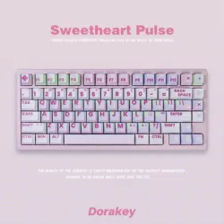 Teclas PBT para teclado mecánico – Perfil cereza, pulso corazón