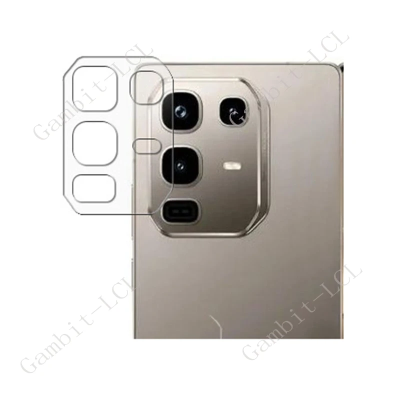Lente de cámara 3D para Infinix Note 50s 5G + vidrio templado en Note50s Note50Pro + Note50 50Pro Plus película protectora de pantalla trasera
