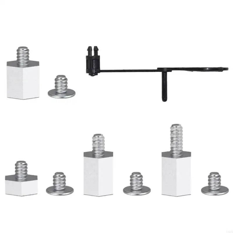 Y88B M.2 instalación SSD M.2 Tornillos montaje SSD compatibles para placas para computadora portátil M.2 Hebilla M.2
